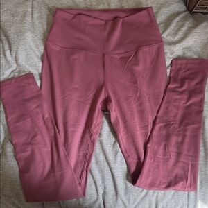 Mauve High-Waist Leggings